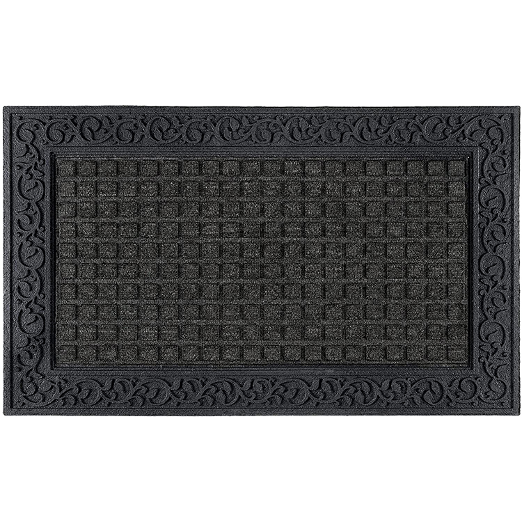 Large modern rubber door mat